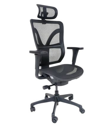 Cadeira Office Darix Giratória Tela Preta Base Piramildal 109cm - 62720