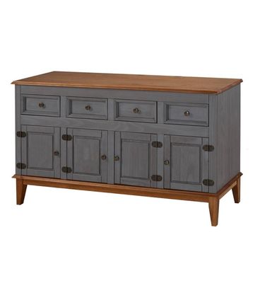 Buffet Antoine 4 Portas e 4 Gavetas cor Cinza com Amendoa 149 cm - 60739