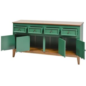 Buffet Antoine 4 Portas e 4 Gavetas cor Verde com Amendoa 149 cm - 62689