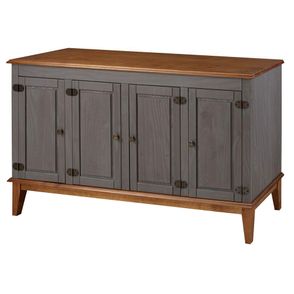 Buffet Antoine 4 Portas cor Cinza com Amendoa 149 cm - 60747