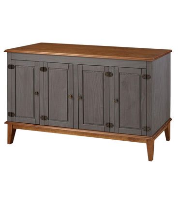 Buffet Antoine 4 Portas cor Cinza com Amendoa 149 cm - 60747