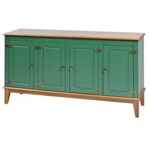 Buffet Antoine 4 Portas cor Verde com Amendoa 149 cm - 62766