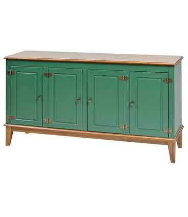 Buffet Antoine 4 Portas cor Verde com Amendoa 149 cm - 62766