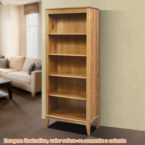 Estante England 4 Prateleiras cor Amêndoa 180cm - 62793
