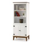 EstanteEngland2Portas2PrateleirascorBrancoBaseAmendoa180cm62798