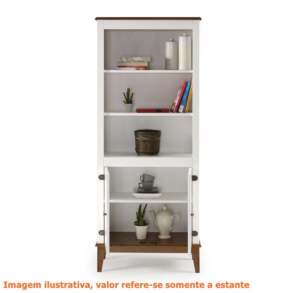 Estante-England-2-Portas-2-Prateleiras-cor-Branco-Base-Amendoa-180cm---62798