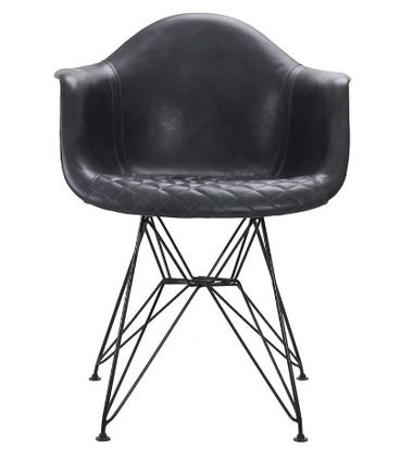 Cadeira Adele PU Preto Base Aco Preto - 62850