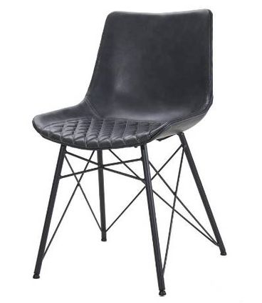 Cadeira Ayla Corino Preto Base Aco Pintado - 62853