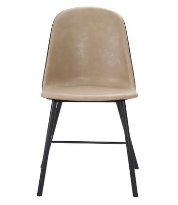 Cadeira Elena Courino Nude Base Preto 83cm - 62855