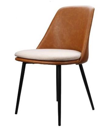 Cadeira Lorena Courino Marrom Base Preto 80cm - 62858