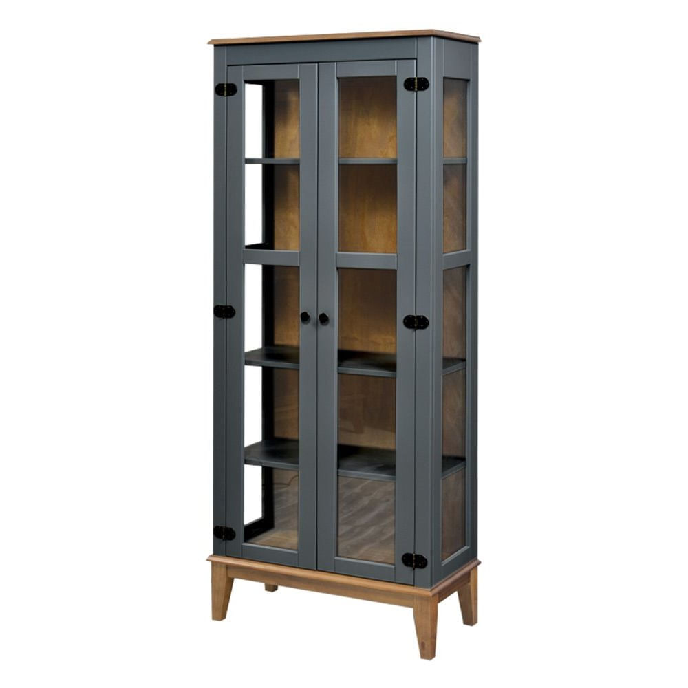 Cristaleira-Bia-2-Portas-cor-Cinza-com-Amendoa-180-cm---62916