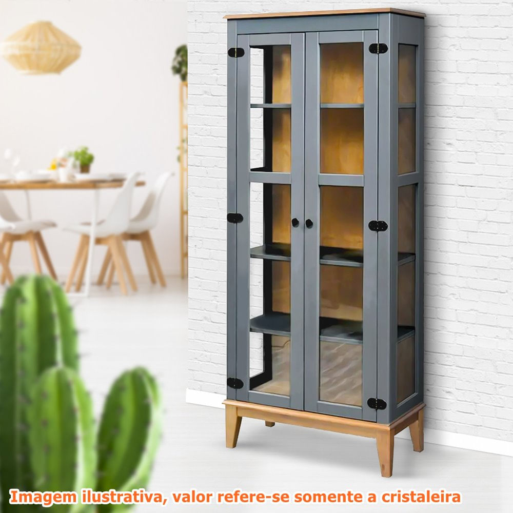 Cristaleira-Bia-2-Portas-cor-Cinza-com-Amendoa-180-cm---62916