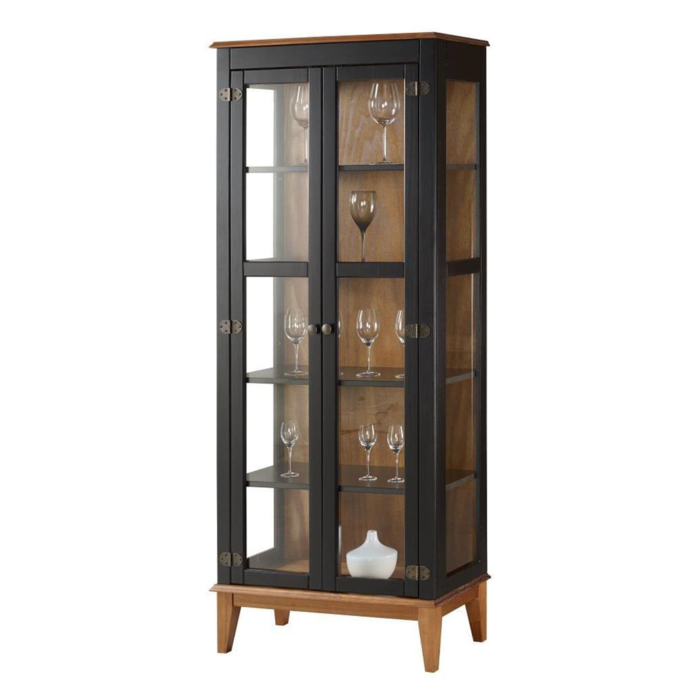 Cristaleira-Bia-2-Portas-cor-Preto-com-Amendoa-180-cm---62917