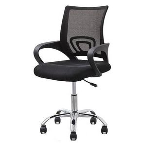 Cadeira Office Lima Preta Base Cromada 98cm - 62968