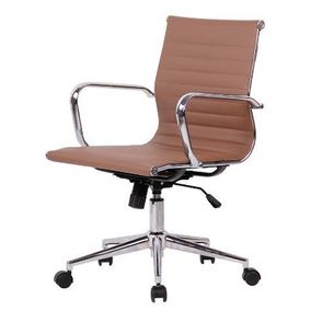 Cadeira Sevilha Eames Baixa PU Fendi Base Cromada 98cm - 62975