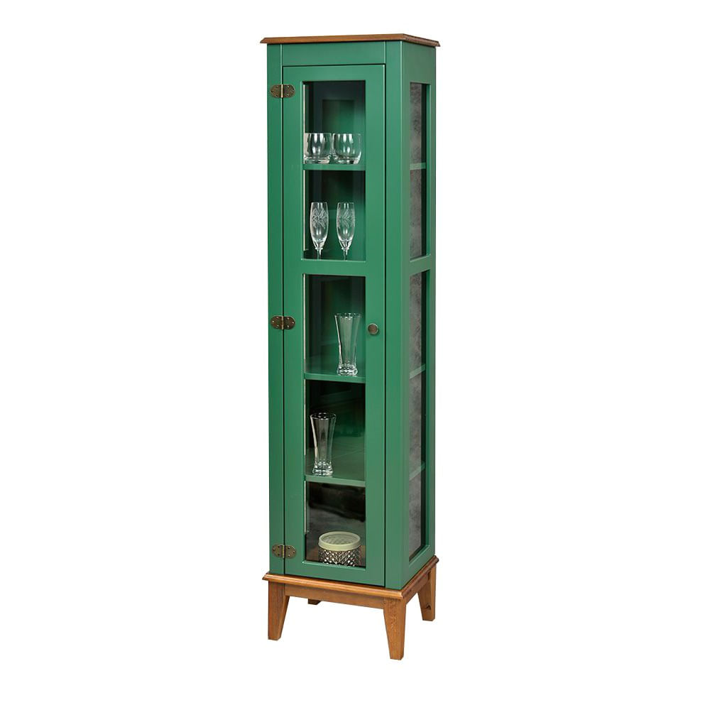 Cristaleira-Remy-1-Porta-cor-Verde-com-Base-Amendoa-180-cm---62965