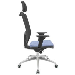 Cadeira Office Brizza Tela Preta Com Encosto Assento Concept Báltico Autocompensador 126cm - 62991