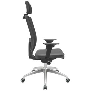 Cadeira Office Brizza Tela Preta Com Encosto Assento Facto Dunas Grafite Autocompensador 126cm - 62999