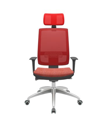 Cadeira Office Brizza Tela vermelho Com Encosto Assento Concept Rosé Autocompensador 126cm - 63070