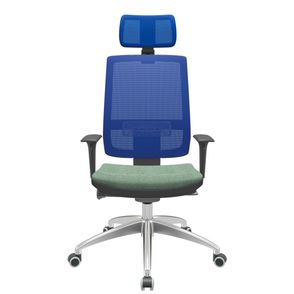 Cadeira Office Brizza Tela Azul Com Encosto Assento Concept Hera Autocompensador 126cm - 63135