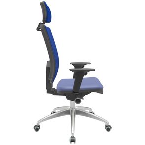 Cadeira Office Brizza Tela Azul Com Encosto Assento Facto Dunas Azul Autocompensador 126cm - 63139