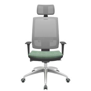 Cadeira Office Brizza Tela Cinza Com Encosto Assento Concept Hera Autocompensador 126cm - 63199