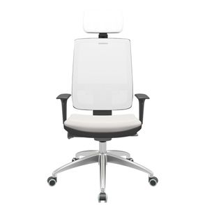 Cadeira Office Brizza Tela Branca Com Encosto Assento Facto Dunas Branco Autocompensador 126cm - 63257