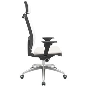 Cadeira Office Brizza Tela Branca Com Encosto Assento Facto Dunas Branco Autocompensador 126cm - 63257
