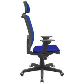 Cadeira Office Brizza Tela Azul Com Encosto Assento Aero Azul Autocompensador Base Standard 126cm - 63387