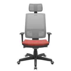 Cadeira Office Brizza Tela Cinza Com Encosto Assento Concept Rose Autocompensador Base Standard 126cm - 63421