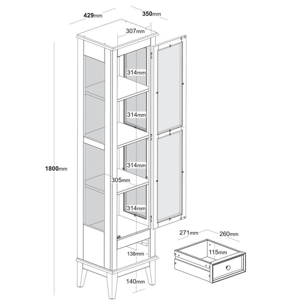 Cristaleira-Remy-1-Porta-e-1-Gaveta-cor-Branco-com-Amendoa-180-cm---58758
