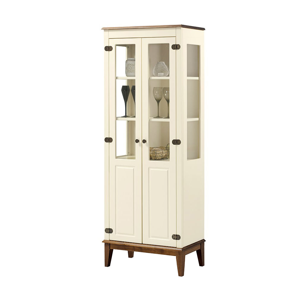 Cristaleira-Laura-2-Portas-cor-Off-White-com-Amendoa-180-cm---63398