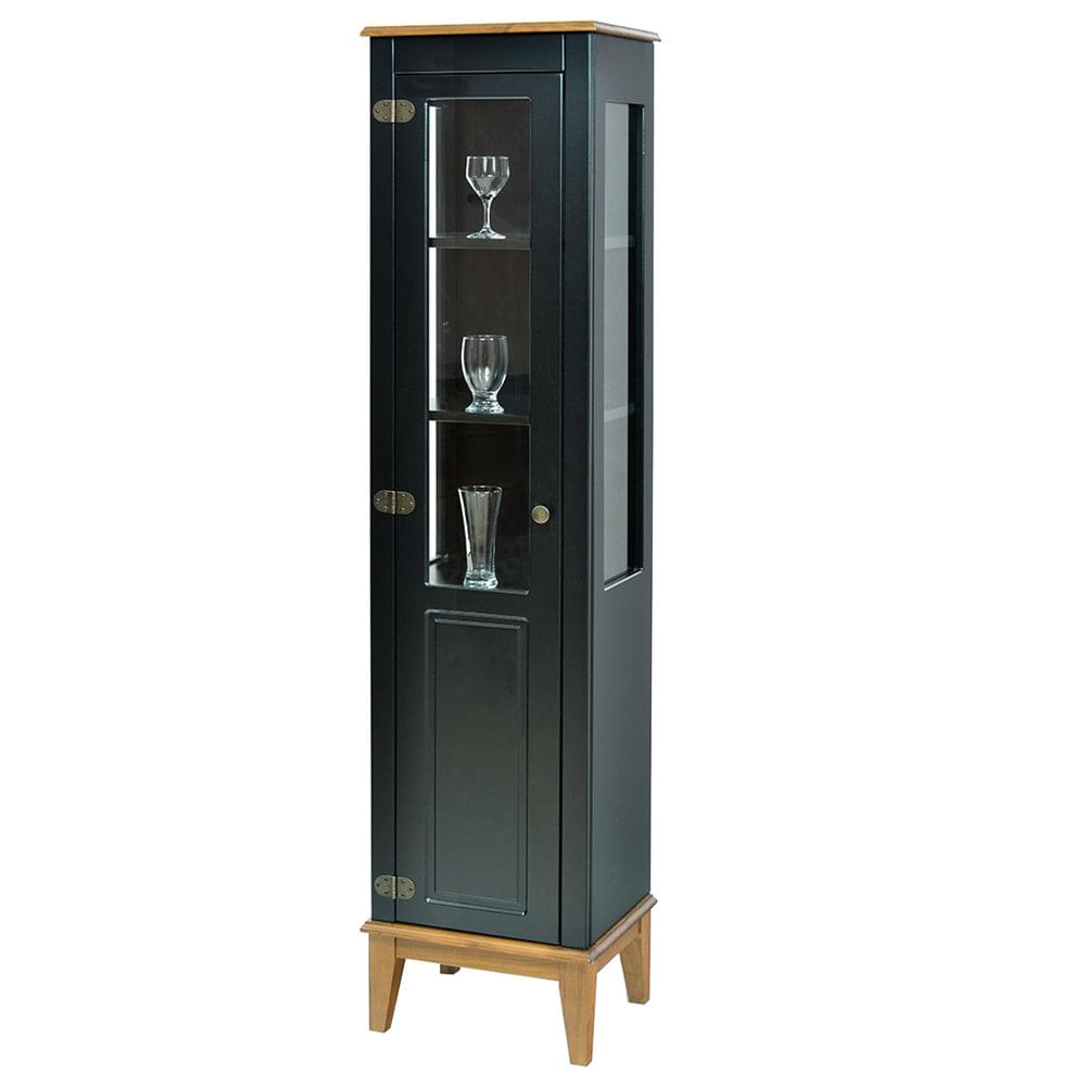 Cristaleira-Laura-1-Porta-cor-Preto-com-Amendoa-180-cm---63428