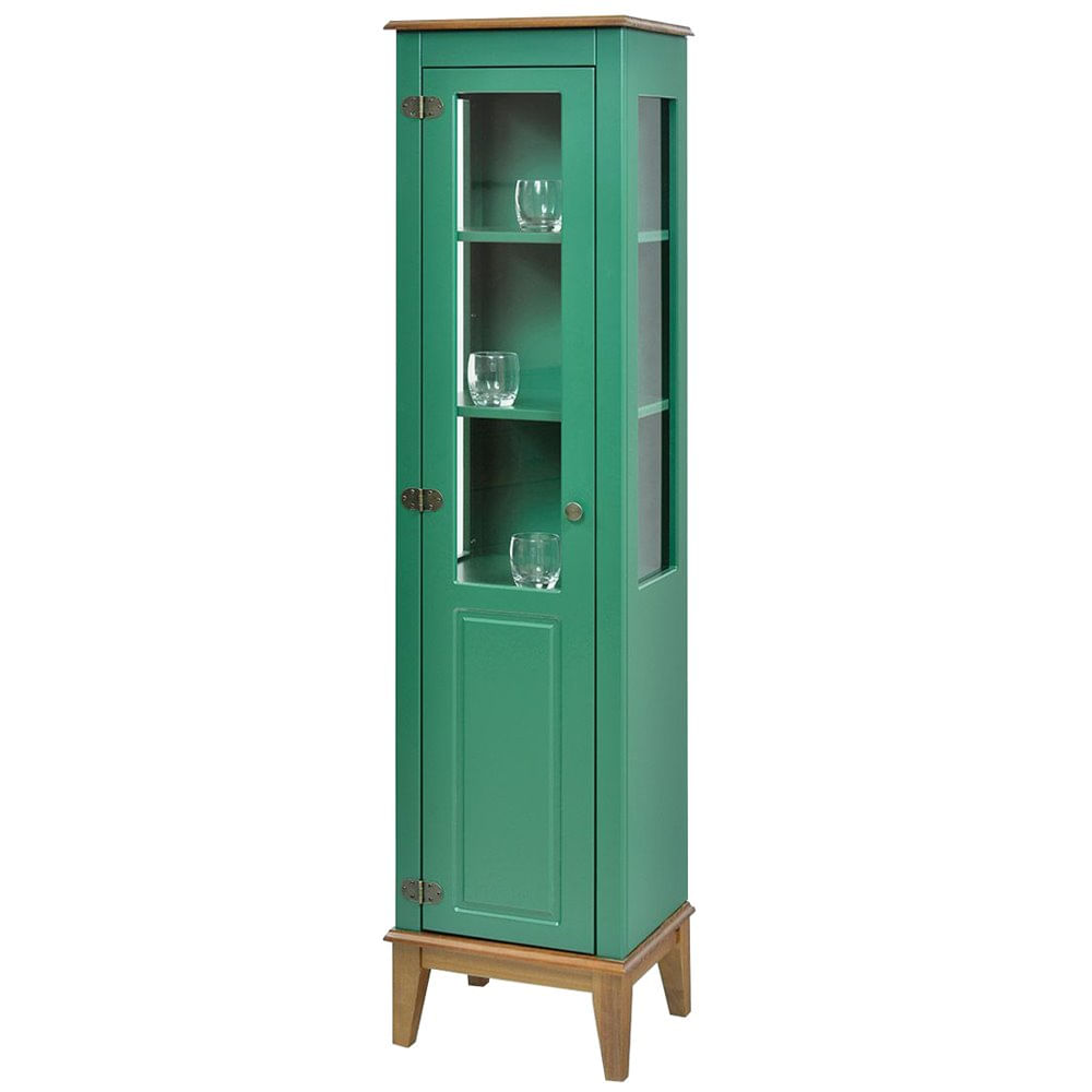 Cristaleira-Laura-1-Porta-cor-Verde-com-Amendoa-180-cm---63429
