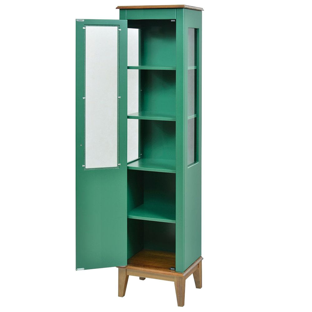 Cristaleira-Laura-1-Porta-cor-Verde-com-Amendoa-180-cm---63429