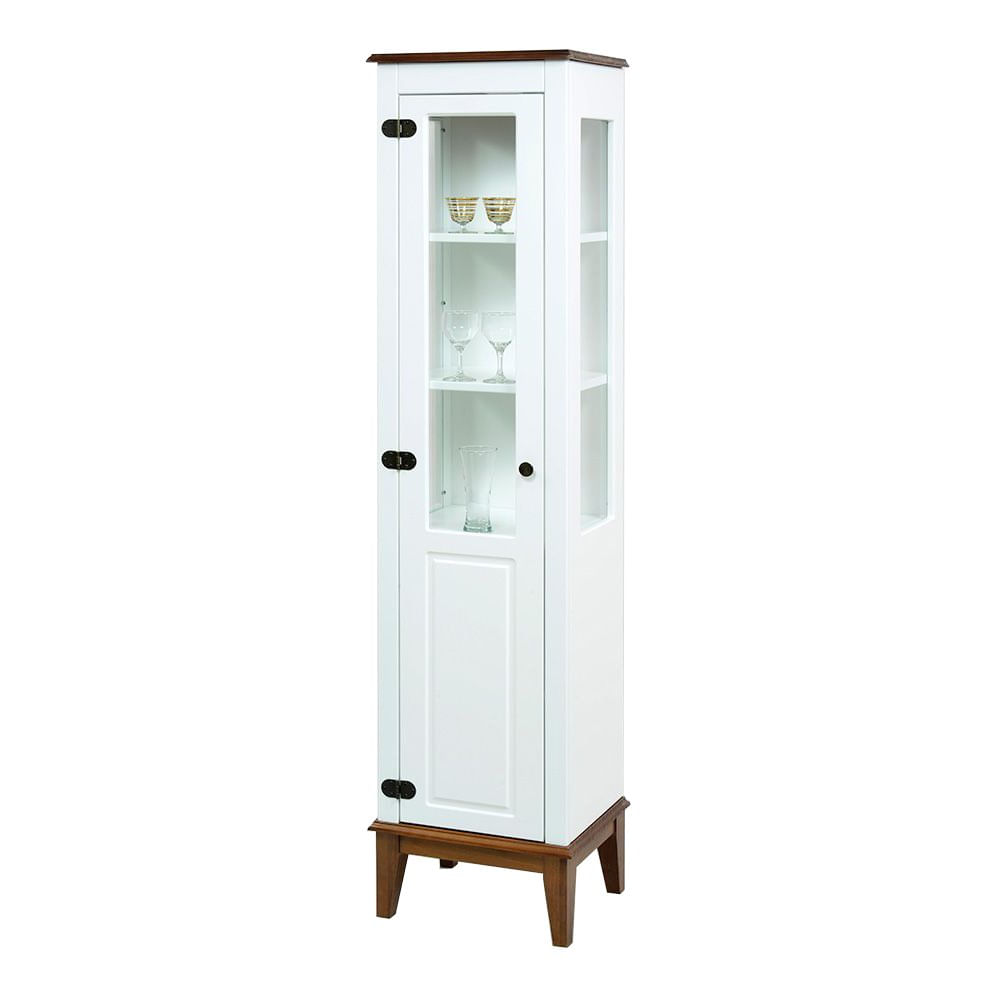 Cristaleira-Laura-1-Porta-cor-Branco-com-Amendoa-180-cm---59943