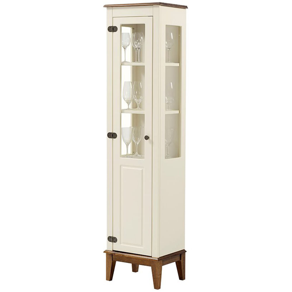 Cristaleira-Laura-1-Porta-cor-Off-White-com-Amendoa-180-cm---63430