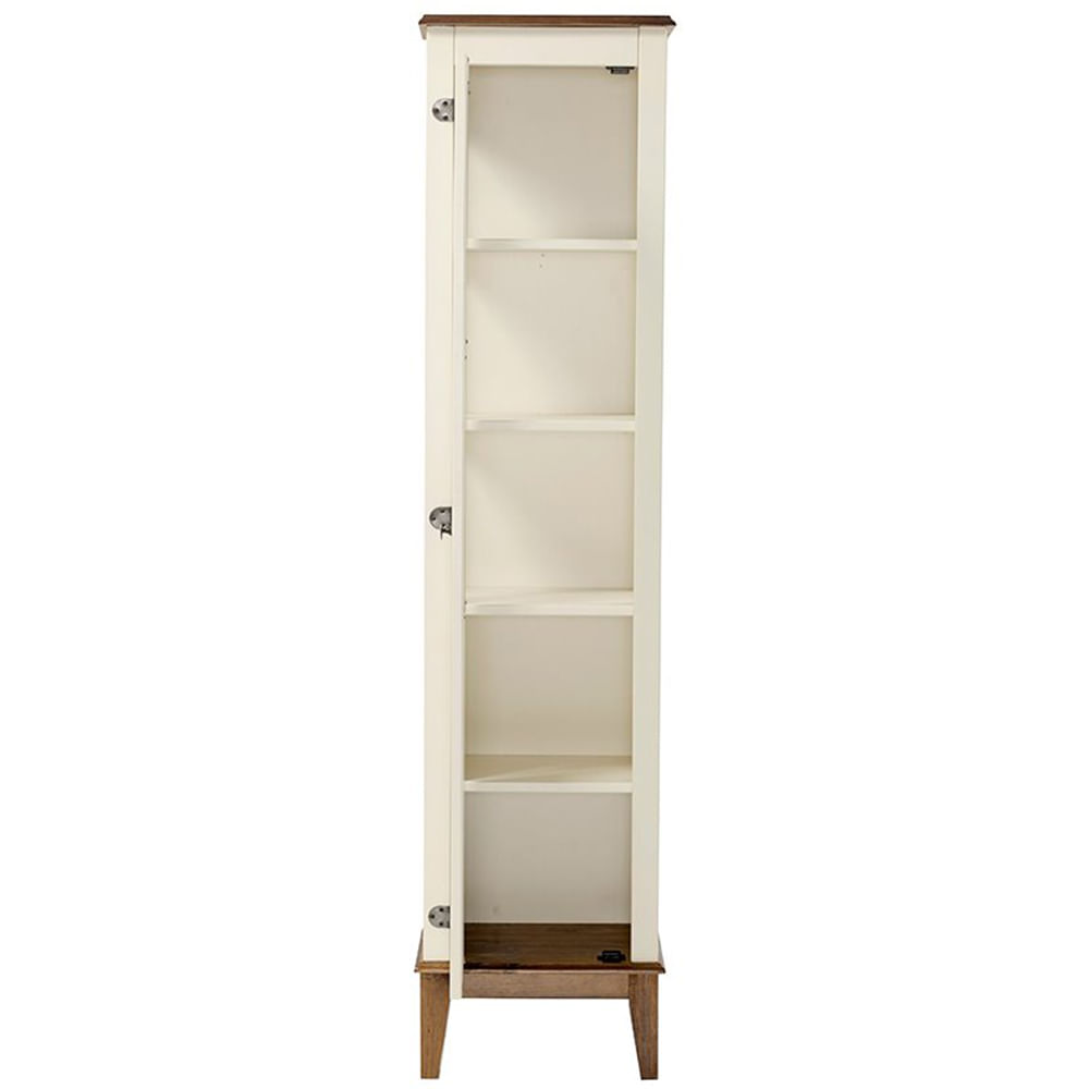 Cristaleira-Laura-1-Porta-cor-Off-White-com-Amendoa-180-cm---63430
