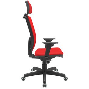 Cadeira Office Brizza Soft Aero Vermelho Autocompensador Com Encosto Cabeça Base Standard 126cm - 63452
