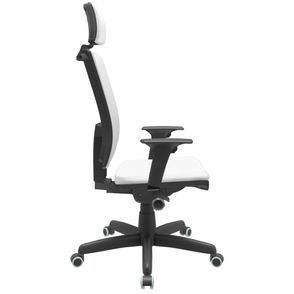 Cadeira Office Brizza Soft Aero Branco Autocompensador Com Encosto Cabeça Base Standard 126cm - 63453