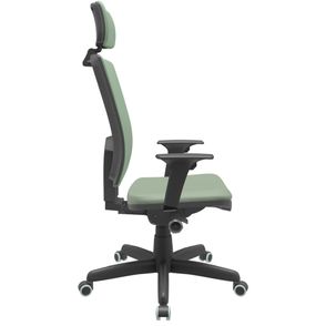 Cadeira Office Brizza Soft Vinil Verde Autocompensador Com Encosto Cabeça Base Standard 126cm - 63458