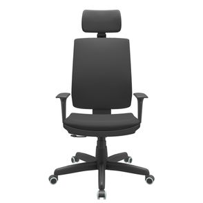 Cadeira Office Brizza Soft Aero Preto RelaxPlax Com Encosto Cabeça Base Standard 126cm - 63490