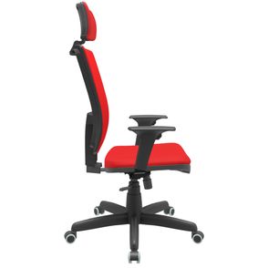 Cadeira Office Brizza Soft Aero Vermelho RelaxPlax Com Encosto Cabeça Base Standard 126cm - 63492