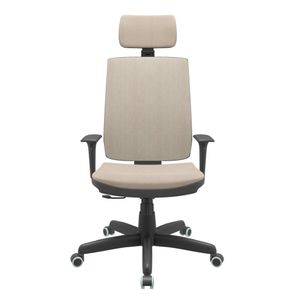 Cadeira Office Brizza Soft Poliester Fendi RelaxPlax Com Encosto Cabeça Base Standard 126cm - 63497