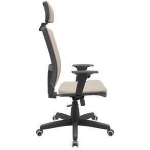 Cadeira Office Brizza Soft Poliester Fendi RelaxPlax Com Encosto Cabeça Base Standard 126cm - 63497