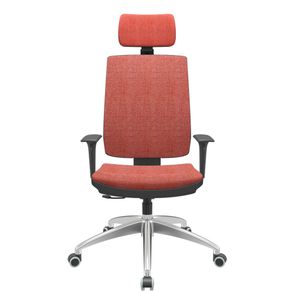 Cadeira Office Brizza Soft Concept Rose RelaxPlax Com Encosto Cabeca Base Aluminio 126cm - 63507