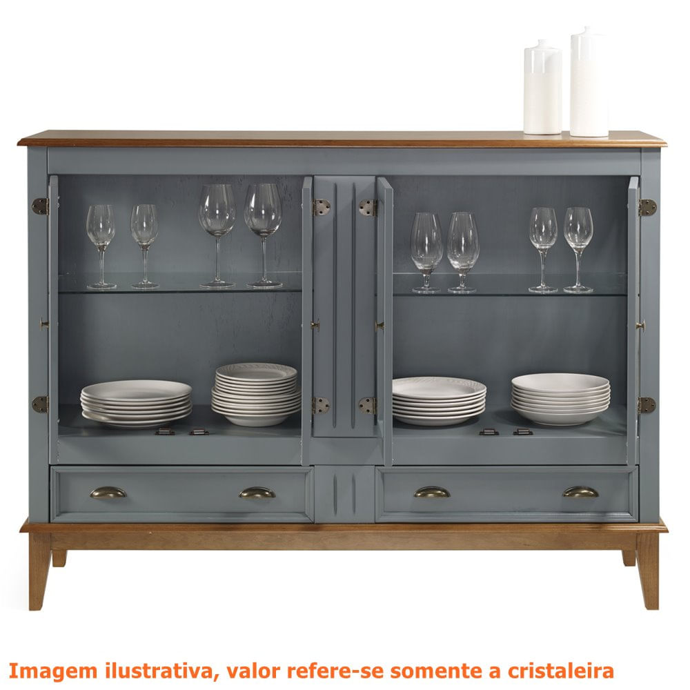 Cristaleira-Agatha-4-Portas-e-2-Gavetas-cor-Cinza-com-Amendoa-149-cm---63470