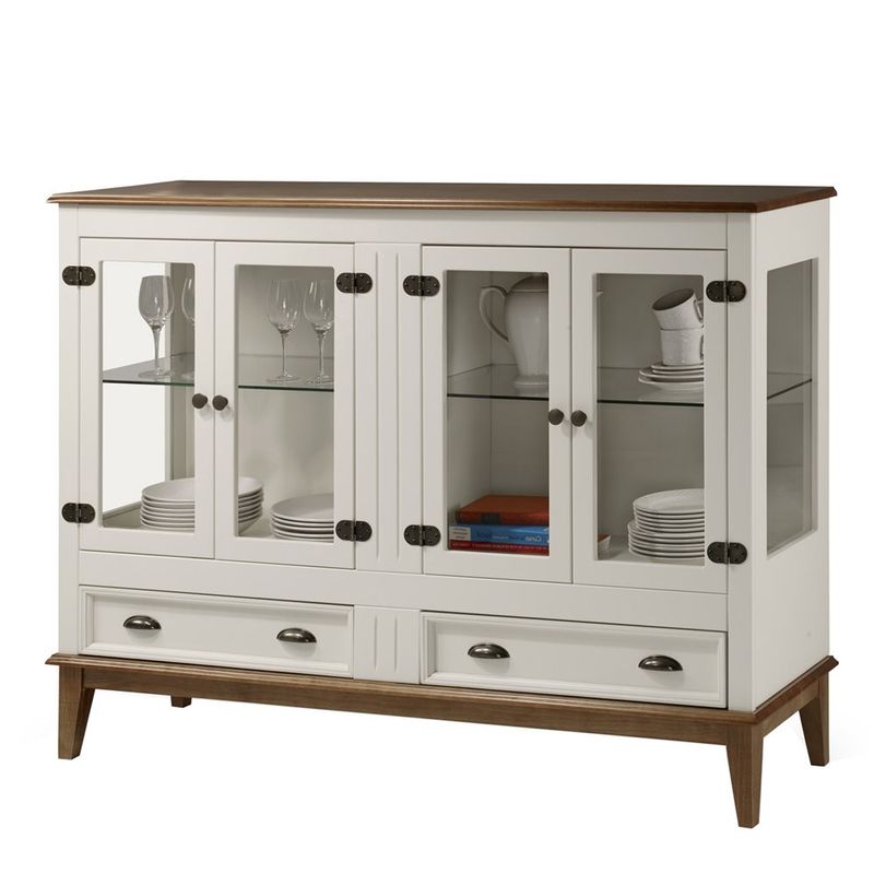 CristaleiraAgatha4Portase2GavetascorOffWhitecomAmendoa149cm63540