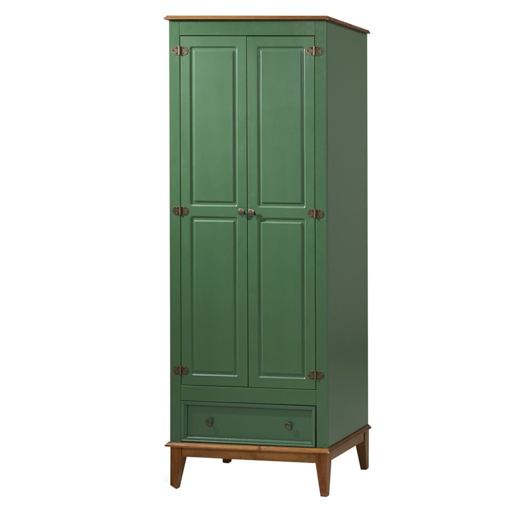 Armario-Malibu-2-Portas-e-1-Gaveta-cor-Verde-com-Amendoa-204-cm---63567