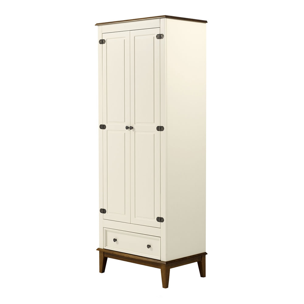 Armario-Malibu-2-Portas-e-1-Gaveta-cor-Off-White-com-Amendoa-204-cm---63568
